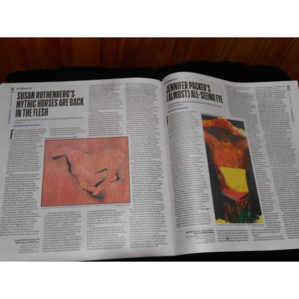 Dave Gahan faves, Susan Rothenberg, Jennifer Packer 2021 Village Voice