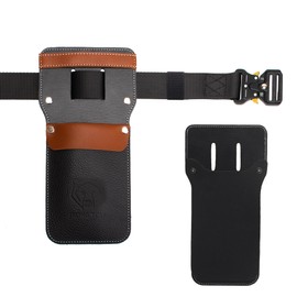 Archery Leather Pocket Arrow Quiver, Portable 8 to10 Arrows Holder with Plastic Sheet Insert, Left or Right Handed Lightweight Archery Hip Quiver (with Buckle Belt)