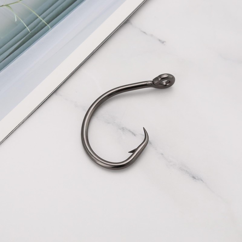 ECSiNG 10Pcs Fishing Hooks 10/0 Circle Hooks Saltwater Fishing Hooks