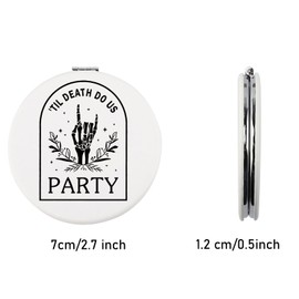 CHOORO Bride and Bridesmaids Makeup Mirror Bride Or Die Makeup Mirror Bride Or Die Bachelorette Party Gift Bridal Party Gift (Party M)