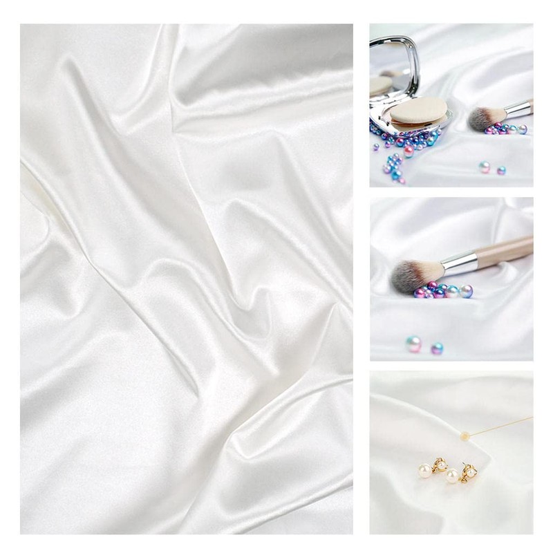 Baoblaze Photography Backdrop Solid Color Artificial Silk Mercerized Cloth Background