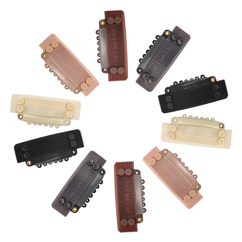 YTBYT 6 Pcs Stickable Wig Clips U-Shape Snap Clip 32mm