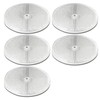 3.165 Ø" Clear Round Front Reflector White Pack of 5