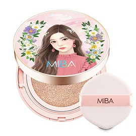 MIBA Ion Calcium Foundation Double Cushion RX 25 g / 0.88 oz . Big Cushion SEASON 2 SPF50+ / PA++++ Long Lasting Effect for Dewy Skin. Skin moisturizing. Skin tightening relief. Fine coverage. Smooth adhesion (No 21)