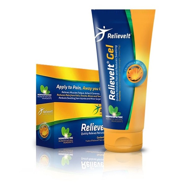 RelieveIt Gel - Fast Acting Topical Pain Relief Gel for Arthritis, Joint, Muscle, Back & Body Aches & Pain. 2.5 oz.