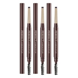 Misha Missha Perfect Eyebrow Styler Auto Pencil 0.15g, Red Brown, 3 Pieces / 미샤 퍼펙트 아이브로우 스타일러 오토펜슬 0.15g, 레드브라운, 3개