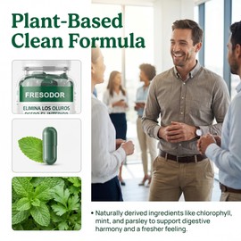 NEWUREHO Fresodor para Mal Aliento Capsules, Internal Deodorant Capsules, Body Deodorizing Freshness Support, Chlorophyll Pills Odor Contro 60 Count