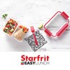 STARFRIT Easy Lunch Rectangular Divided Container - 32oz/946ml - Airtight