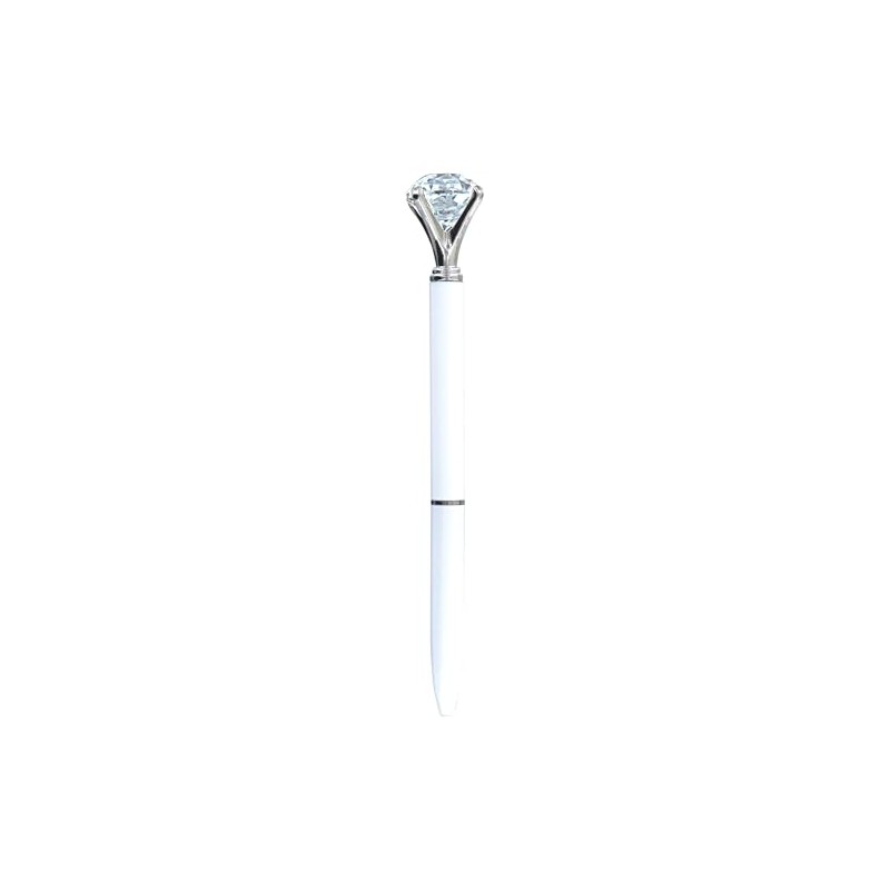 Quality Metal Diamond Ballpoint Pen. Funky Design Modern Pen, Free