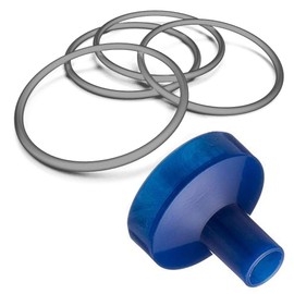 Bierstick Bierstick Mouthpiece Cap & O-Ring Gasket Set Plastic - Accessories Kit (4 Rings & 1 Mouthpiece)
