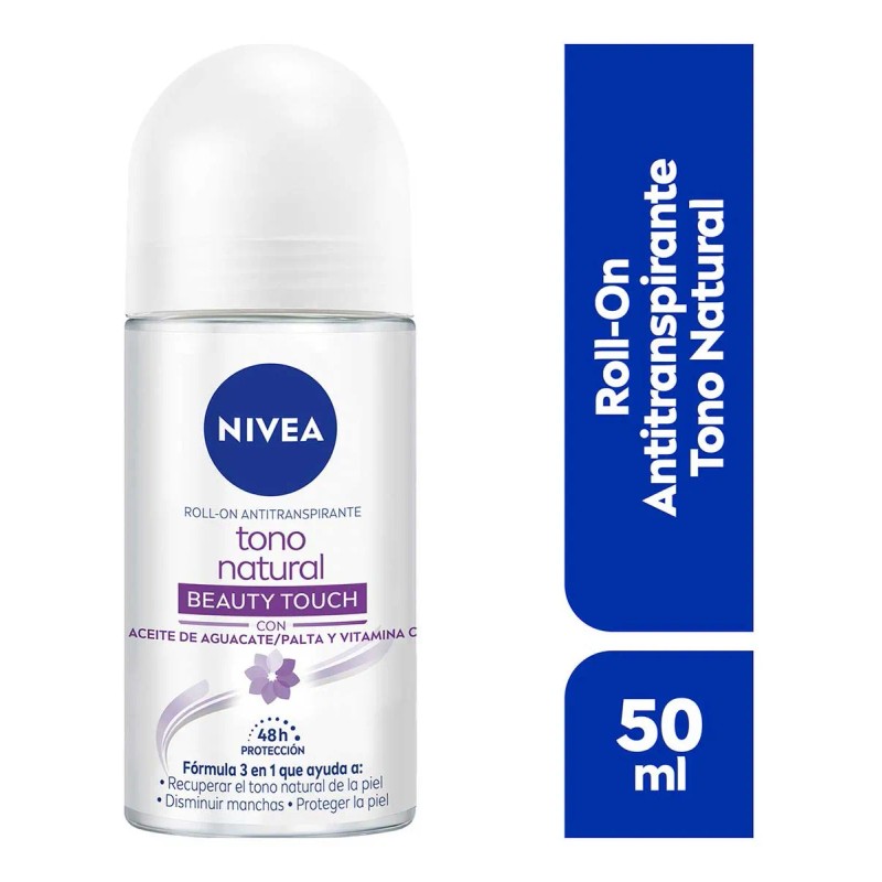 Desodorante Tono Natural Beauty Touch Aclarante 50 Ml NIVEA