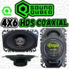 Soundqubed HDS Series 4x6" Coaxial 2-way Speakers Pair