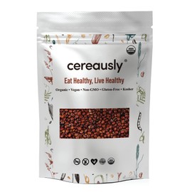 CEREAUSLY Organic Red Quinoa – Premium Royal Quinoa from Bolivia – Kosher and Non-GMO Quinoa Bulk – Vegan and Gluten-Fee Cooking Quinoa – 4 LB
