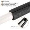 sourcing map Foam Tube Sponge Protective Sleeve Heat Preservation Black