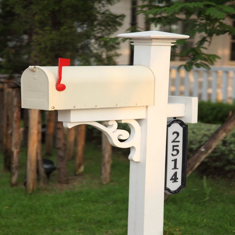 Whitehall Products Nite Bright Address Sign, 16" x 4.5", Black