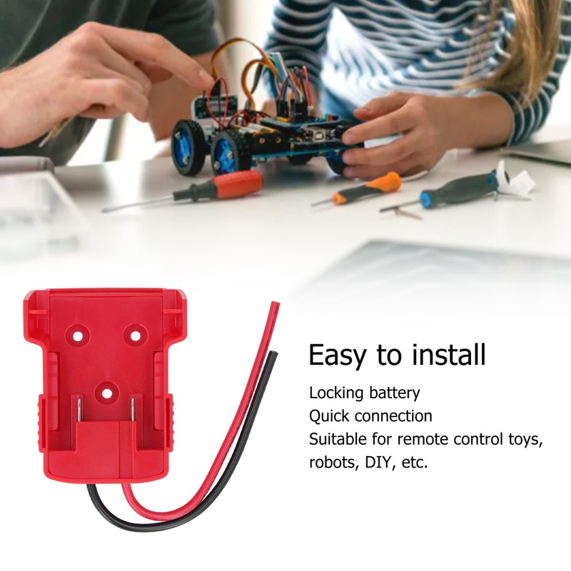 Battery Connector Adapter with Fuse Terminal ABS Safe Lithium Battery