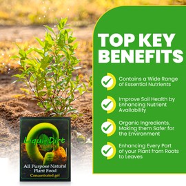 Naturally Organic Plant Food Fertilizer for Indoor Houseplants, Rare Aroids, Flowers, Gardens, Vegetables, Herbs - All Purpose NPK with 18 Vitamins, Micro-Fungi & Bio-Organisms