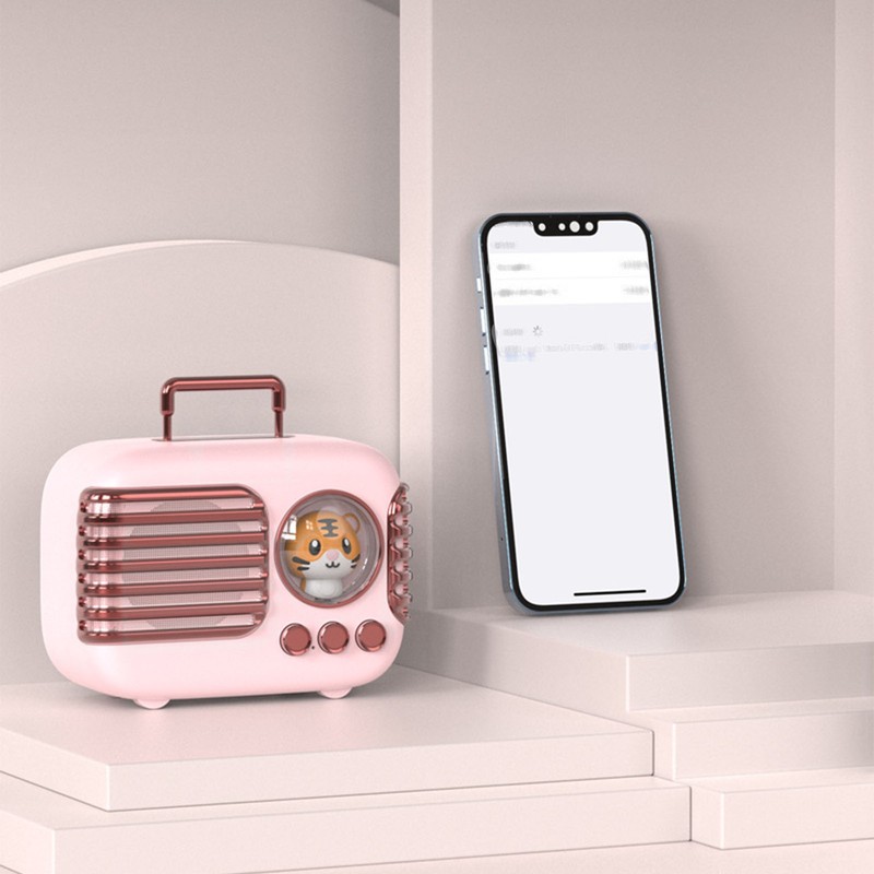Cute Retro Bluetooth Speaker Mini Luggage Mini Speaker Creative Vintage