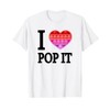 I Love Pop It Fidget Toys Popit Heart Pop It