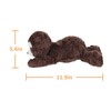 Apricot Lamb Fluffy Lying Sloth Plush Stuffed Animals for Kids,