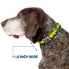 Dog Collar Seatbelt Buckle Seattle Skyline Yellow Emerald Green 18