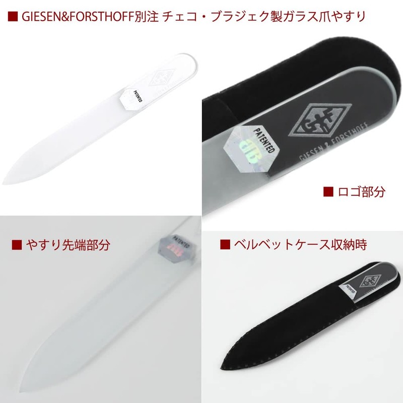 Nail File, Glass, Made in Czech Republic, Solingen, 100 Years,