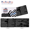 5PCS Black Metal SFST Card Law Enforcement Officers Police Standardized