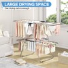 APEXCHASER Clothes Drying Rack with 4 Wings, Stainless Steel Drying