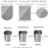 3.5 Gallon Trash Bags, 150 Count Small Trash Can Liners