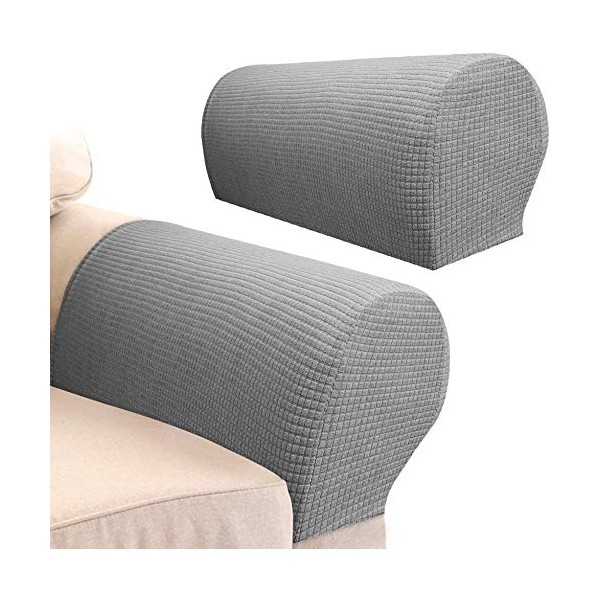 Arm Rest Covers Set, Pack of 2 Stretch Armchair Arm