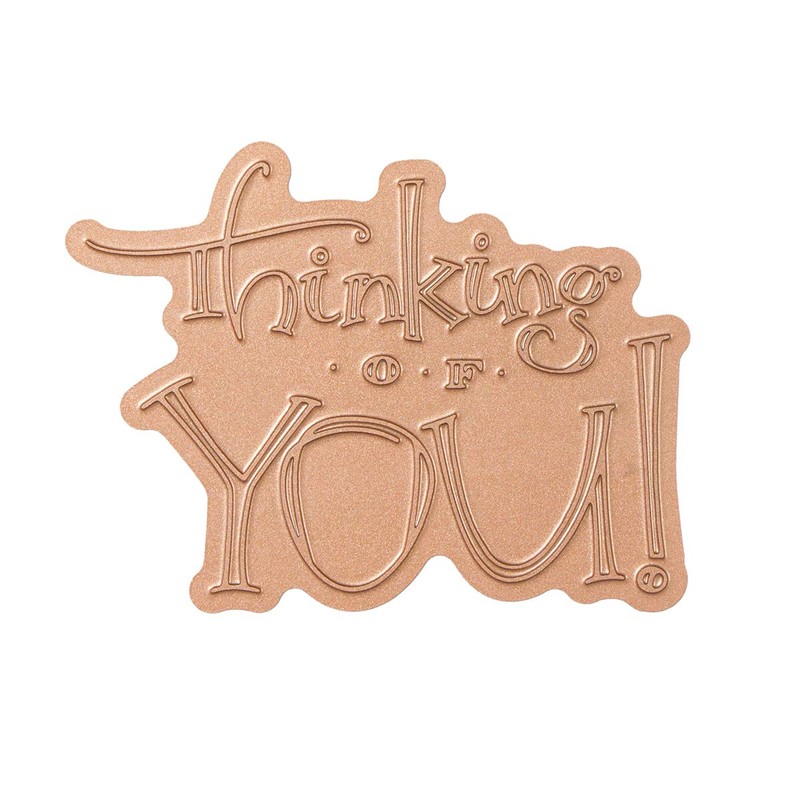 Spellbinders Glimmer Hot Foil Plate-Faux Script Thinking of You, Multi-Colour,