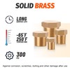 Ailbiuko 24 PCS Brass Hex Pipe Plug Fittings Kits,Brass Plugs