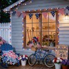 YEGUO Red White and Blue Globe String Lights, 33ft 100LED