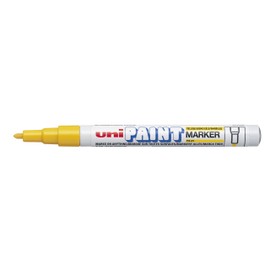 Uni-ball Paint Marker with Fine Bullet Tip - Yellow (Pack of 12)