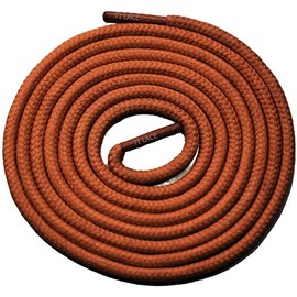 TI Lace Round Shoelaces 3/16" Thick Solid Colors for All Shoe Types Several Lengths (45"(114cm), Coffee)