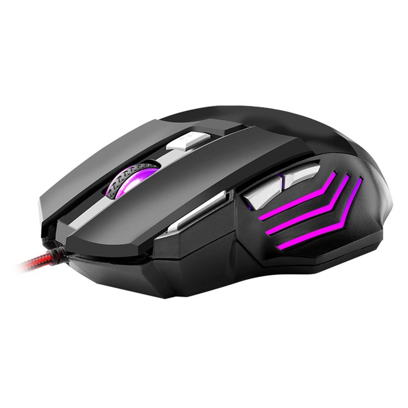 RGB USB Wired Gaming Mouse, 1000-3200DPI Ergonomic Streamlined Backlit Gaming