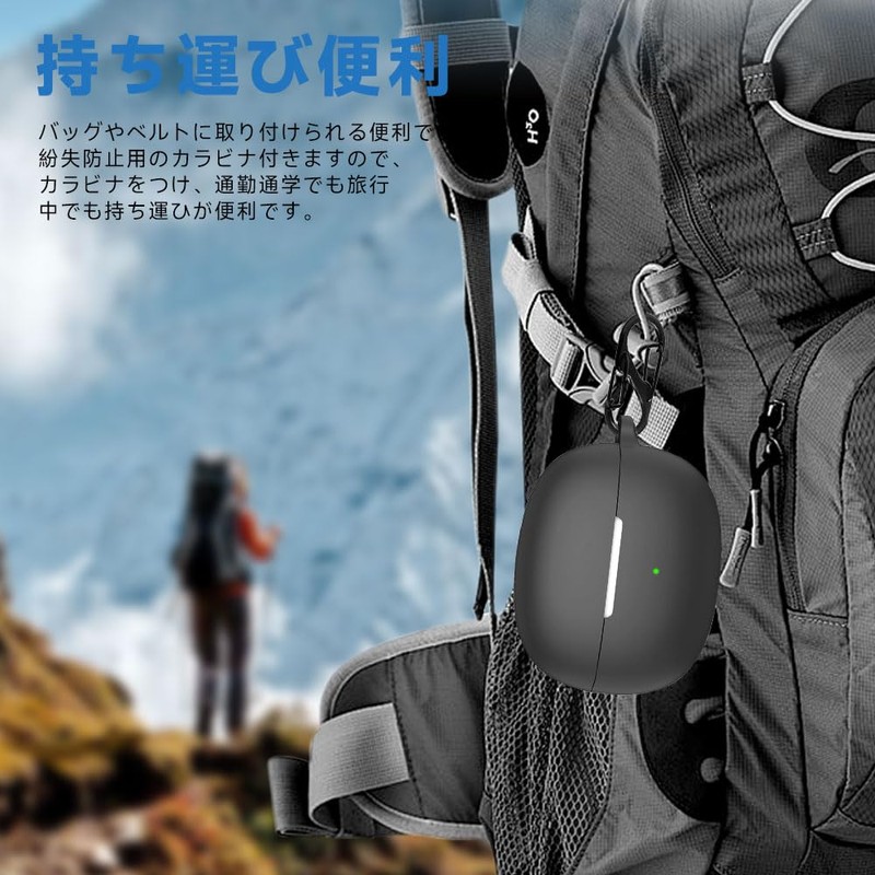 For SHOKZ OpenDots ONE/OpenDots 2 Case, [HVUYAL] with Anti-Lost Hook