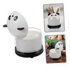 iplusmile Mini Panda Wastebasket Desktop Trash Can for Office and