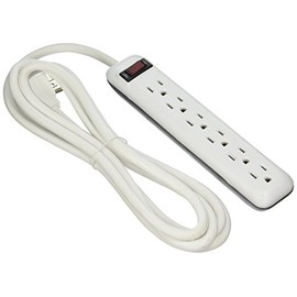 POWER ZONE OR801115 Powerzone Power Strip, 15 A, 6 Outlet