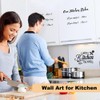 Kitchen Wall Stickers 2Pcs, Inspiring Wall Decals Kitchen Rules Cupboard