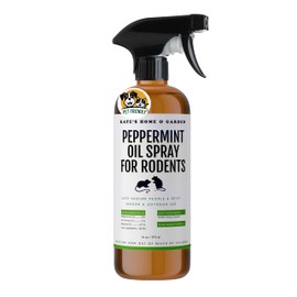 Kate Naturals Peppermint Oil Spray for Rodent Repellent, Mouse (16oz, Pet Safe). Rodents Repellent Outdoor for Car Engines, Mice, Rat, Bat, House, Plants, Attic, Basement