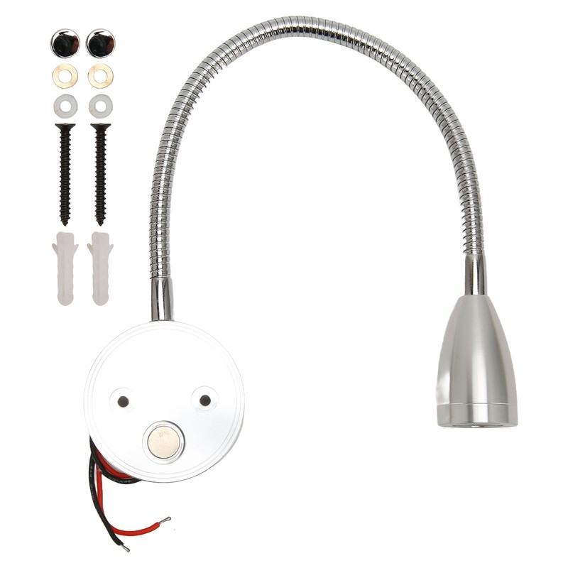 LED Wall Mounted Reading Light Touch Control 3 Color Temperature