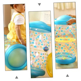 Abaodam Inflatable Crawling Roller Toy for Baby Coordination Training Fitness Toy Muscles Development Safe Crawling Practice Equipment