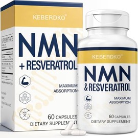 Complejo NMN de 1150 mg por porción, NMN 500 mg + Trans-Resveratrol 600 mg, 99% de pureza para máxima absorción, acción rápida y potente antioxidante 