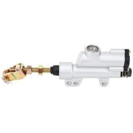 Universal Rear Brake Master Cylinder Rear Foot Brake Hydraulic Master Cylinder Pump for Motorcycle ATV Dirt Bike (White) for Motorcycle Brake Cylinder Rear Keenso Universal Motorcycle Main