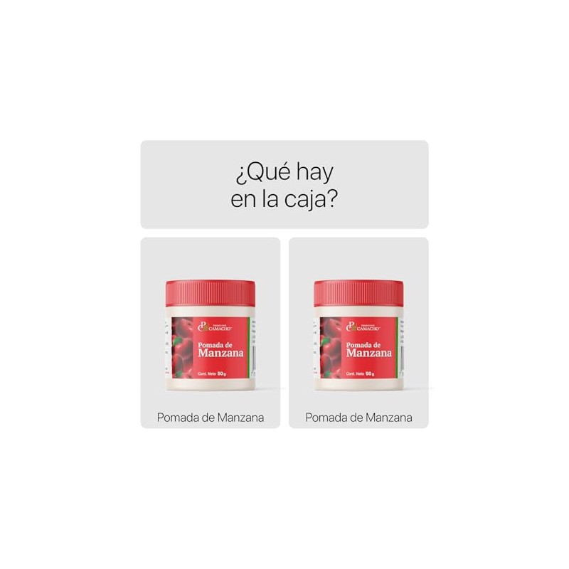 Productos Camacho - Pomada manzana (2 pack de 100 gr)