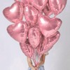 wrovitik 20 pcs 18inch Pink Heart Balloons, Heart shaped Balloons
