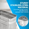 HOME&I Silverware Drying Basket, Hanging Rectangular Utensil Holder with 2