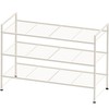 Simple Houseware 3-Tier Stackable Shoes Rack Storage Shelf, White