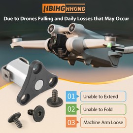 Front Arm Axis Replacement for DJI Mini 3 Front Arm Shaft Screws Front Arm Hinges for DJI Mini 3 Pro Drone Accessories Parts with Repair Tools（3Pcs Screws）